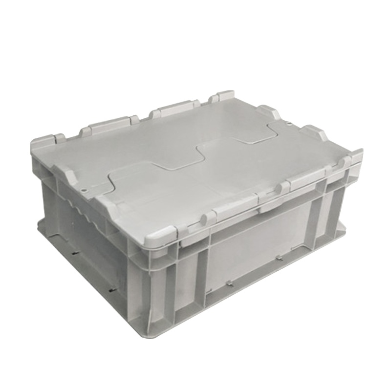 海斯迪克 gnjz-155 加厚塑料零件箱 汽车配储物箱周转箱 收纳工具箱零件箱带盖运输物流箱 B箱-有盖灰色