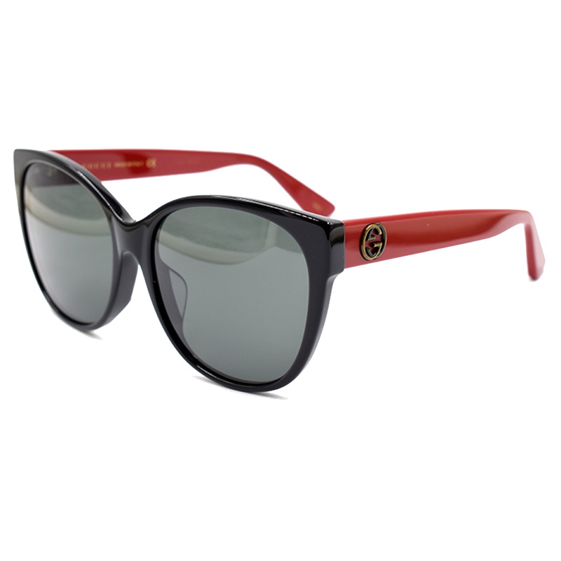 GUCCI/古驰 典雅唯美浮雕小蜜蜂&双G标系列蝶型设计明星款假日旅行版女士太阳镜GG0097SA意大利进口