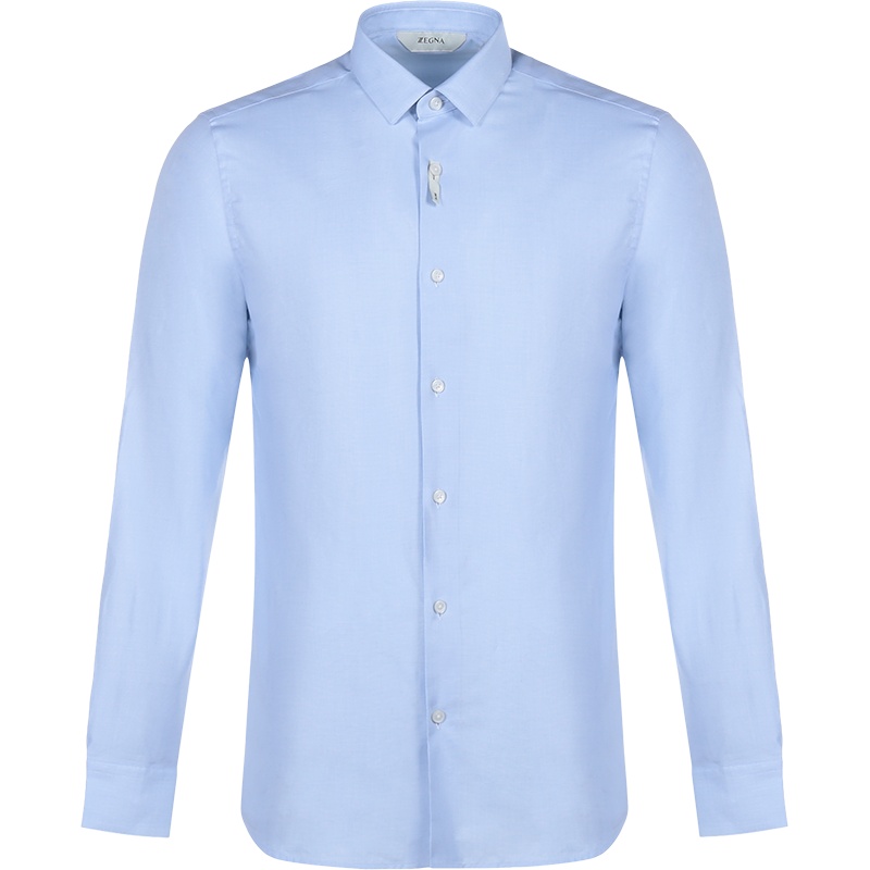Z ZEGNA 杰尼亚 男士 棉/莱赛尔纤维长袖衬衫905078 ZCSS1