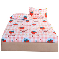 泰念Tai nian 全棉印花床笠床罩单件卡通学生宿舍单人床双人床1.5m1.8m床垫保护套