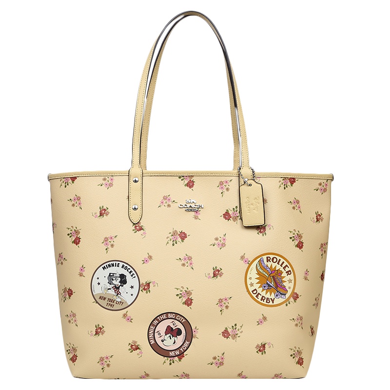 [直营]蔻驰(COACH) 中号经典托特包 青春设计 米奇印花版 手提包单肩包斜挎包女包