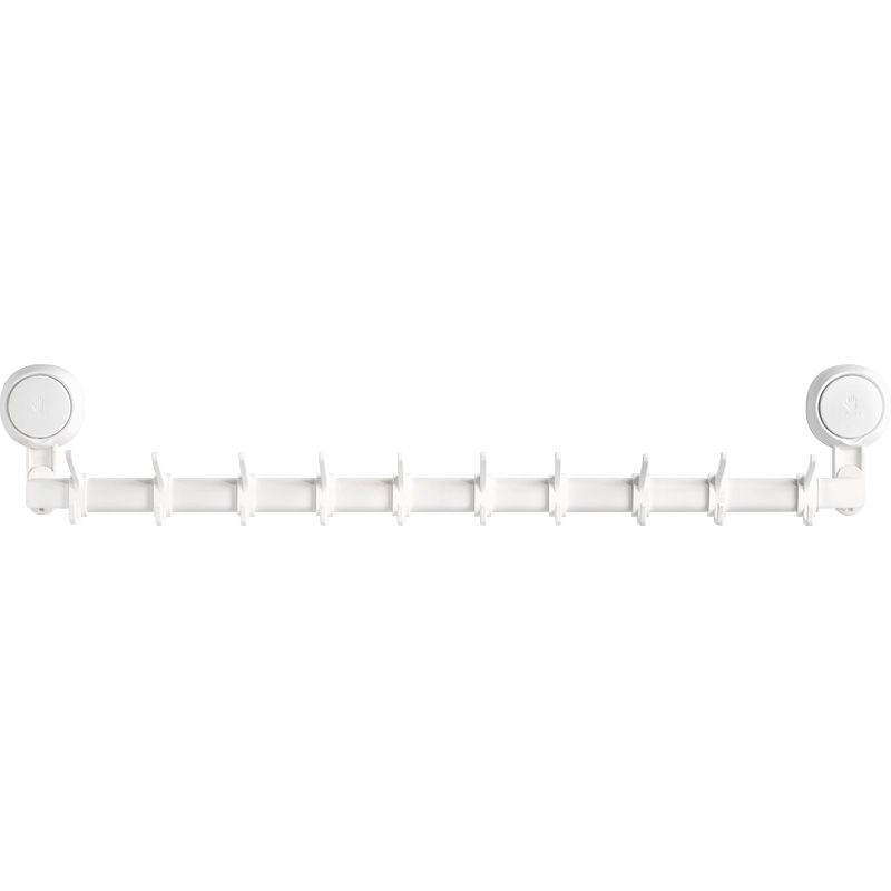 太力免打孔毛巾架卫生间长置物架网红毛巾杆架子吸盘挂钩浴室挂架