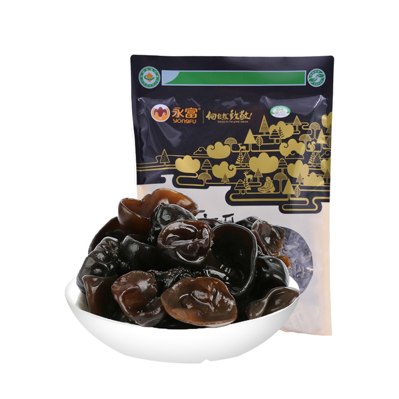 永富 有机野生黑木耳255g/袋 有机黑木耳 野生木耳 南北干货 东北特产 东北黑木耳