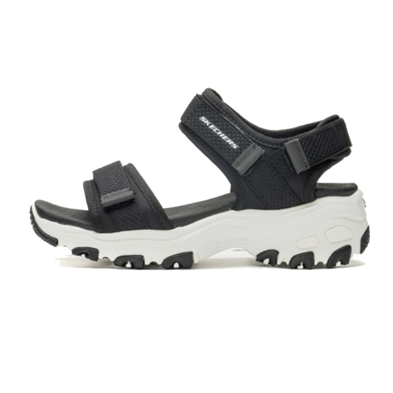 斯凯奇女童鞋厚底防滑熊猫鞋 亲子凉鞋996334L/B KW