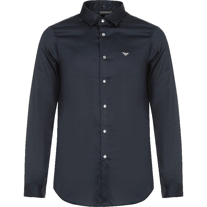 EMPORIO ARMANI 阿玛尼 男款棉质长袖衬衫 3G1CL0 1NHSZ