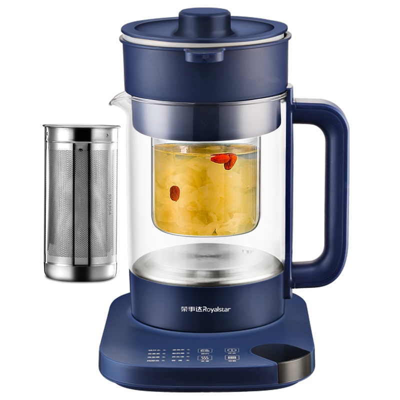 荣事达(Royalstar) 养生壶YSH1508D多功能电热水壶高硼硅玻璃壶触控式煎药壶花茶器煲茶壶烧水壶