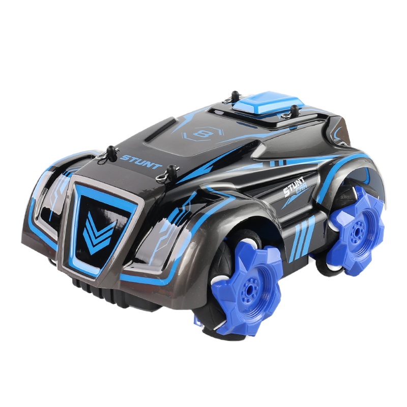 ORSIM奥森 遥控车音乐灯光跳舞車1:24特技越野充电动漂移车新品玩具蓝色