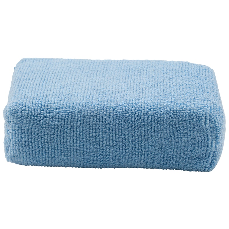 化学小子 上蜡毛巾块 乳状养护剂法宝 打蜡洗车配件海绵块 操作简单超强吸水易于拿捏(蓝色)汽车用品