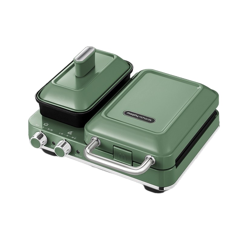 摩飞电器(Morphyrichards)轻食烹饪机 家用早餐机 三明治机 电饼铛华夫饼机MR9086