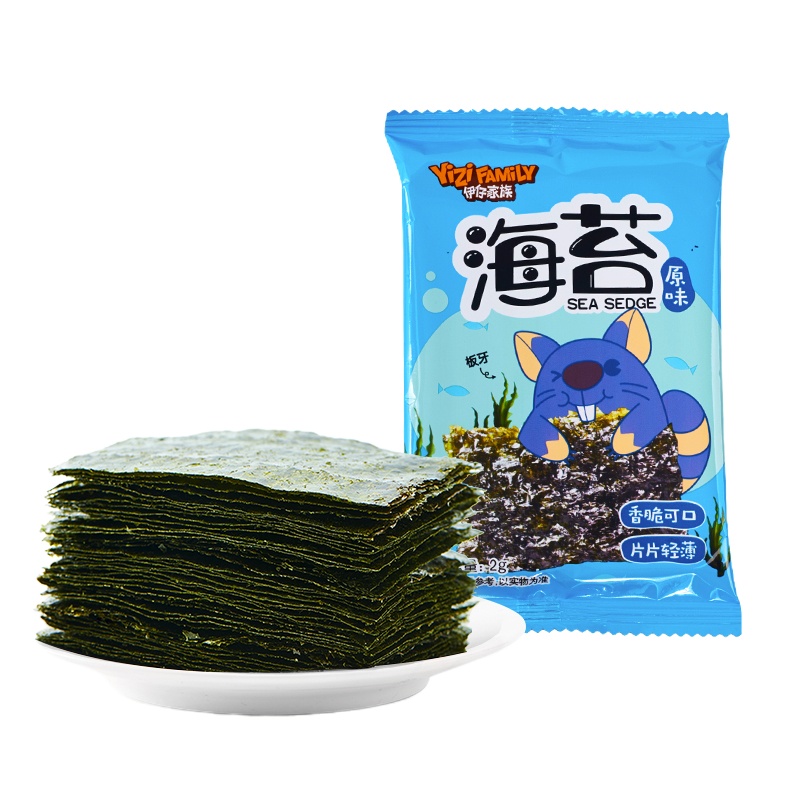 来伊份-伊仔原味海苔12g*5