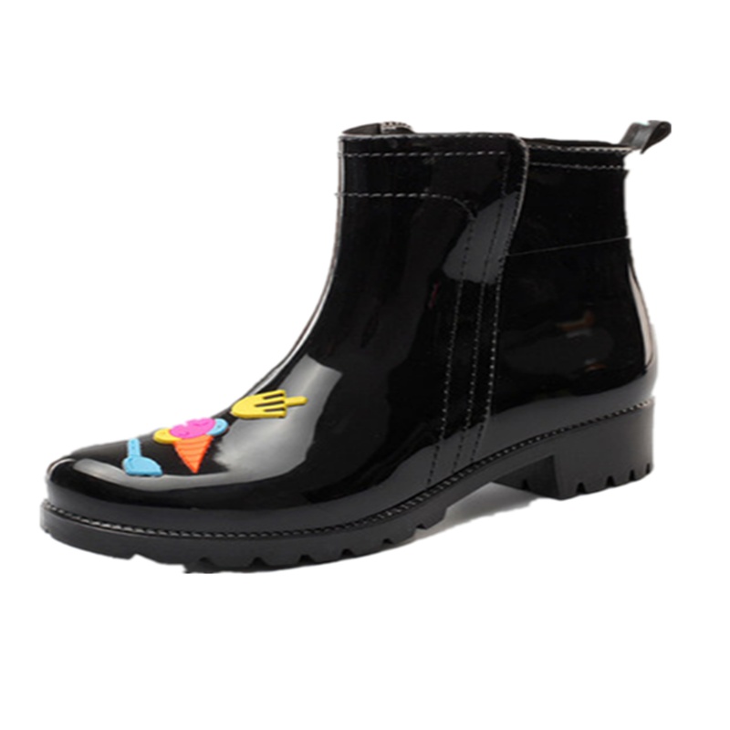 女士中筒雨鞋 可爱防水防滑 36-39标准码
