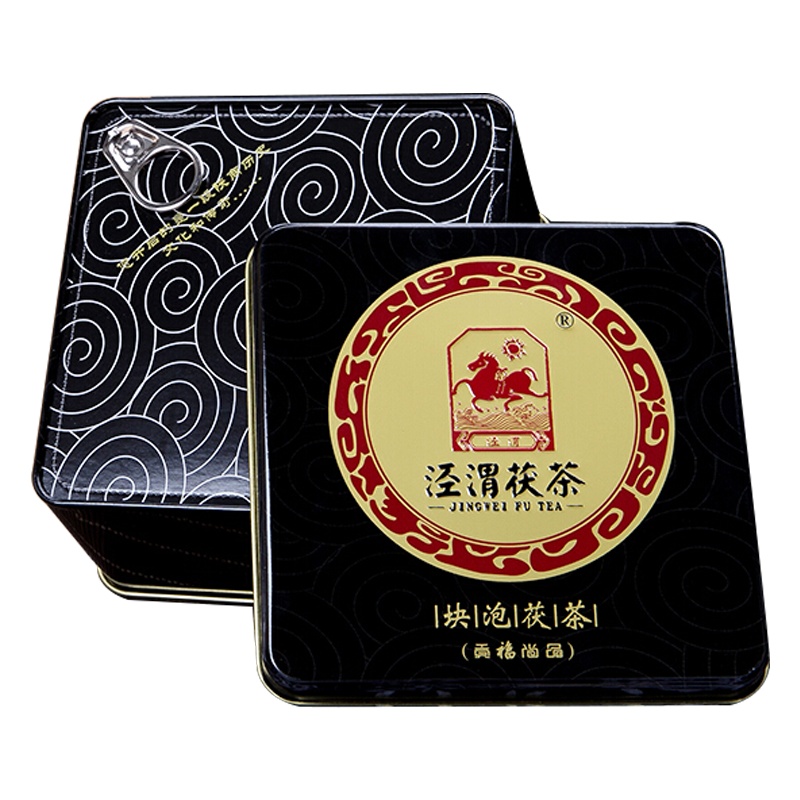 泾渭茯茶 黑茶 茯茶 陕西茯砖茶 块泡系列 280g 贡福尚品 2017年份
