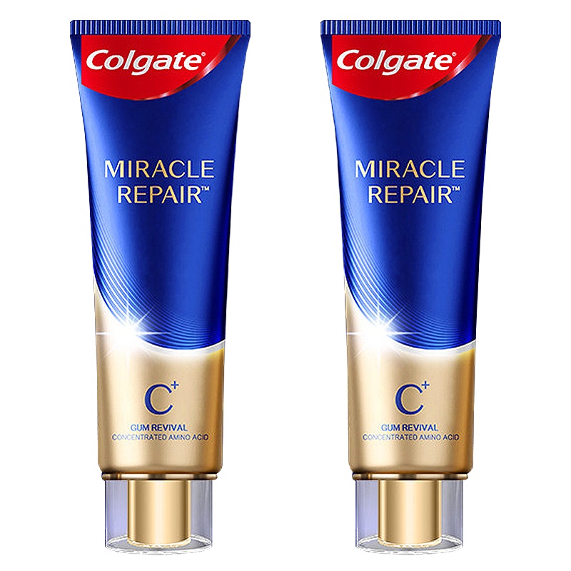 高露洁奇绩修护牙膏90g*2含氨基酸精华滋养牙龈修护口腔