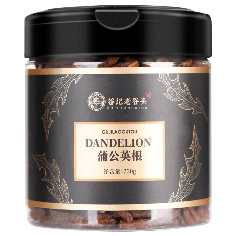 谷记老谷头(GUJI LAOGUTOU) 蒲公英根茶 230g 瓶装 东北婆婆丁薄公英带根干的纯泡茶