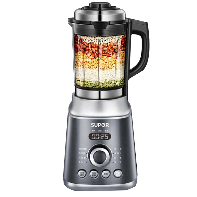 苏泊尔(SUPOR)JP05D-1300破壁料理机搅拌机多功能家用加热全自动不锈钢刀头容量1.75L显示屏功能;定时功能