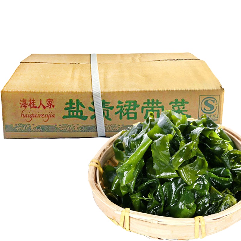 盐渍嫩海带叶[一斤泡发3斤]海带裙带菜1斤/3斤多规格 5斤装裙带菜