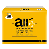 洁云 平板纸 AIR Plus本色卫生纸380张10包组合装卫生纸