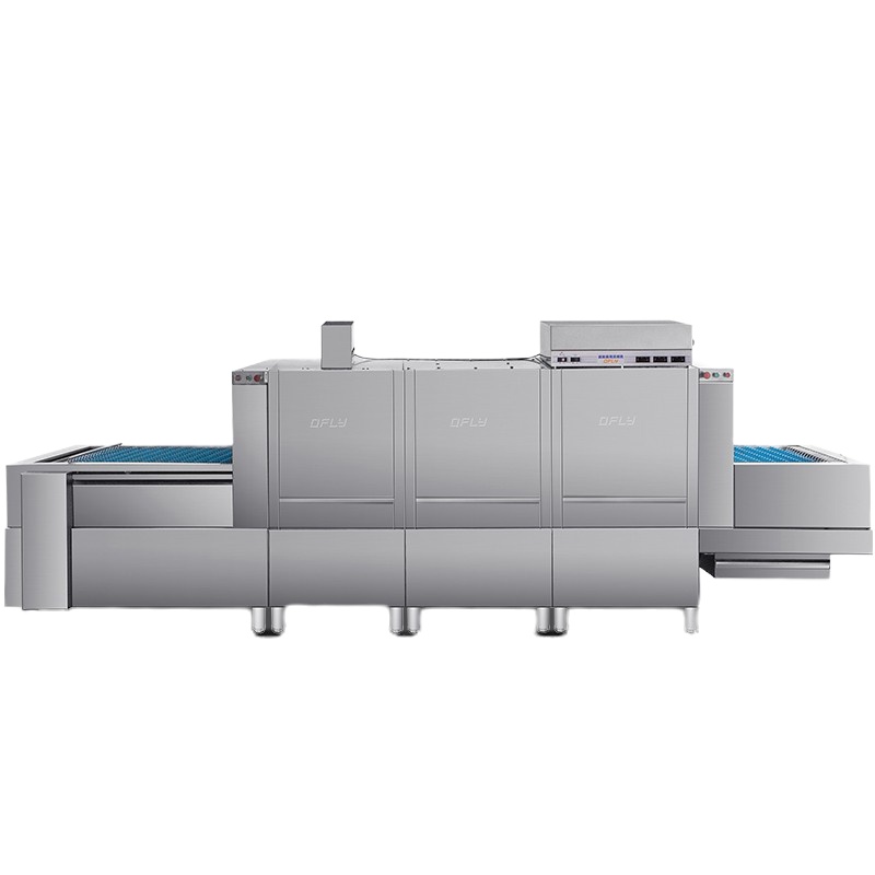 德玛仕(DEMASHI)商用洗碗机 长龙式 全自动化大型酒店食堂餐厅饭店大容量刷碗机厨房设备FT-2BT2三缸双喷