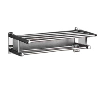 DP 毛巾架 置物架 304不锈钢加厚80cm(免打孔/打孔两用)