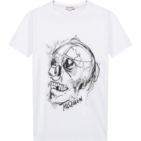 ALEXANDER MCQUEEN 亚历山大·麦昆 男士 棉质圆领短袖T恤 635632 QPZ95