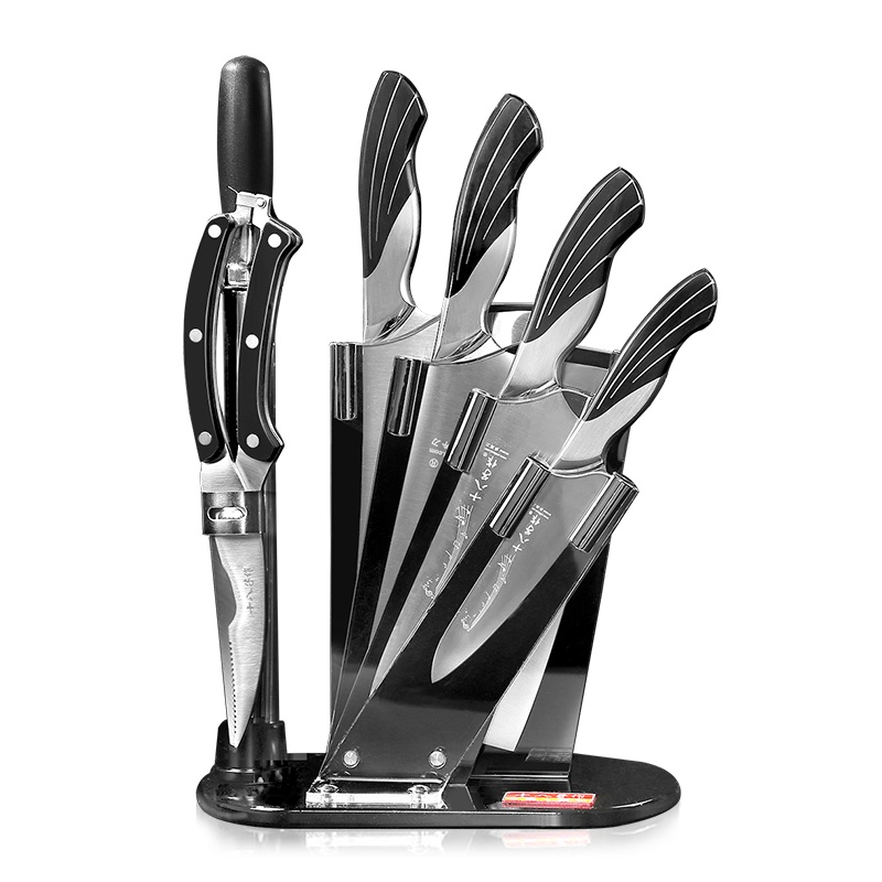 十八子作AS1309雀之翎7件套刀具套装 厨房全套菜刀套装 家用七件套不锈钢切菜水果刀