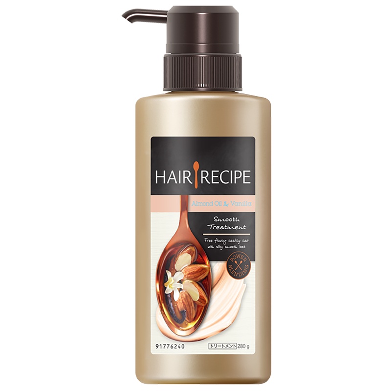 Hair Recipe 日本发之食谱护发素扁桃仁柔顺滋养280g(空气感滋润营养水果润发乳)