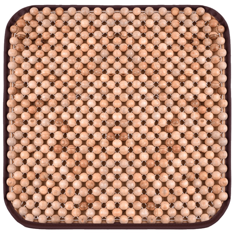 美帮汇汽车坐垫夏季 实木珠子单片凉垫通风透气椅垫 夏天隔热通用车座垫