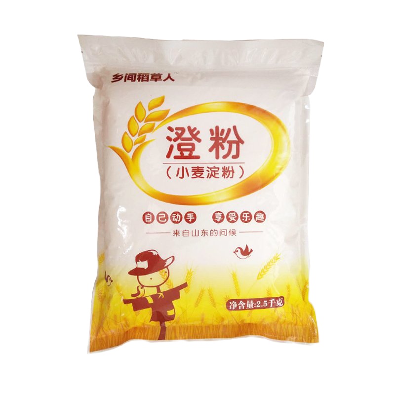 小麦淀粉5斤 澄粉澄面粉生粉肠粉凉皮水晶虾饺冰皮月饼原料多规格 小麦淀粉(澄粉)5斤豪华装