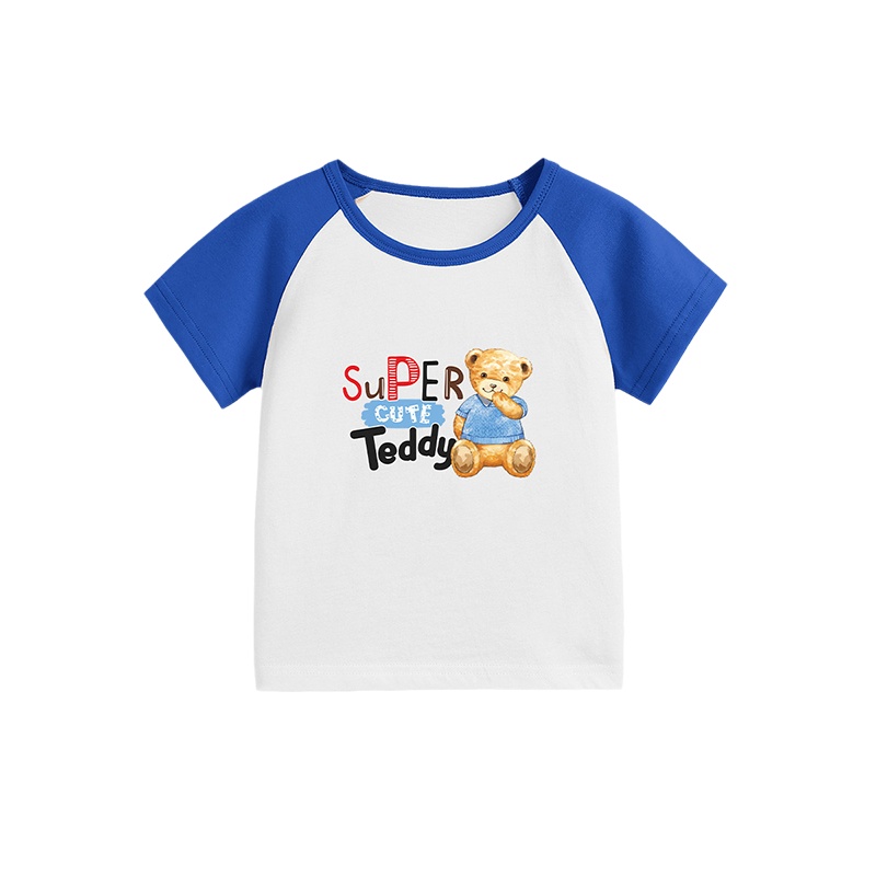 精典泰迪男童短袖t恤2021夏季新款儿童夏装薄款女童上衣