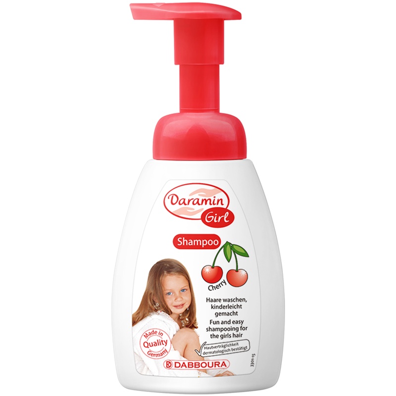 德国进口 达罗咪儿童洗发水3-18岁女孩专用女童柔顺无硅油洗发露去屑止痒250ml