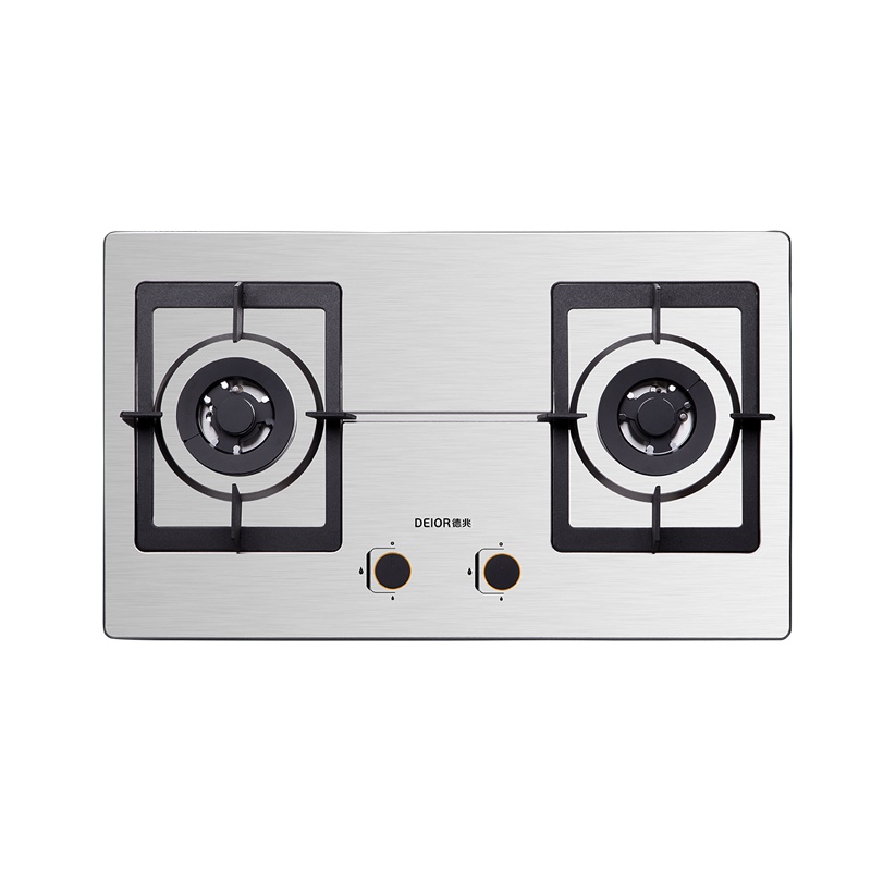 德兆不锈钢家用台式燃气灶双灶嵌入式双灶燃气灶单灶 液化气