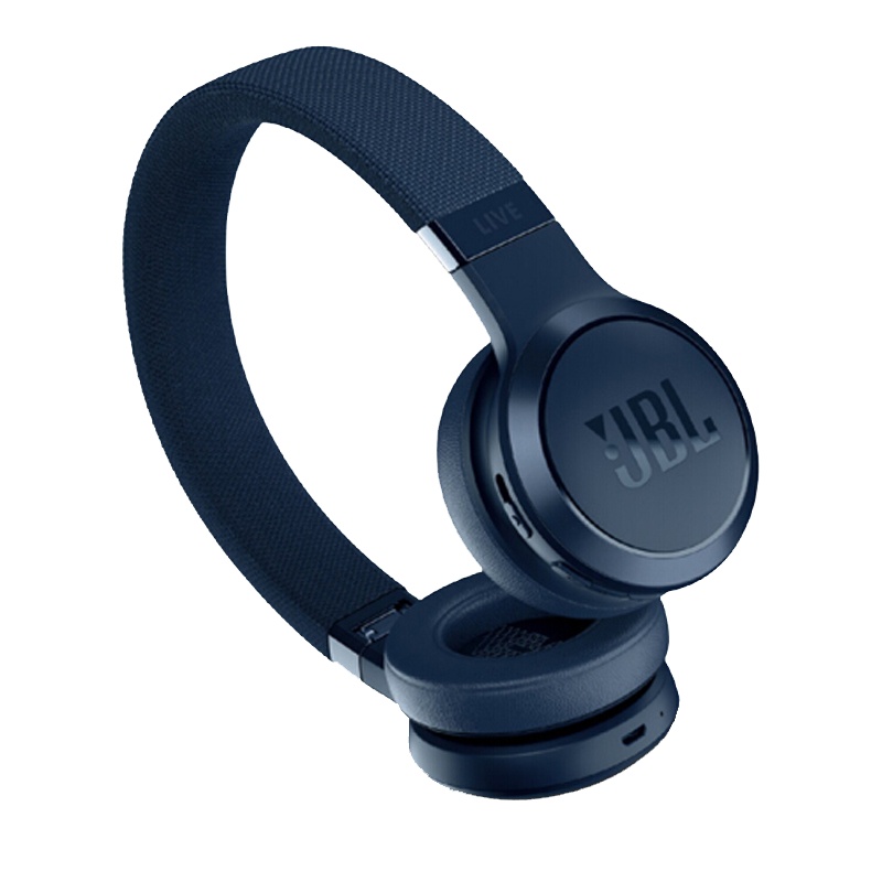 JBL LIVE 400BT 智能语音AI无线蓝牙耳机/耳麦 头戴式 运动耳机 有线耳机通话游戏耳机 蓝色