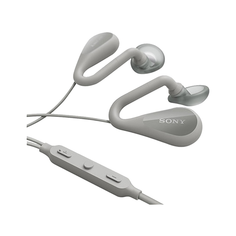 Sony/索尼耳机STH40D开放式立体声耳塞式线控带麦通话跑步耳机(灰色)