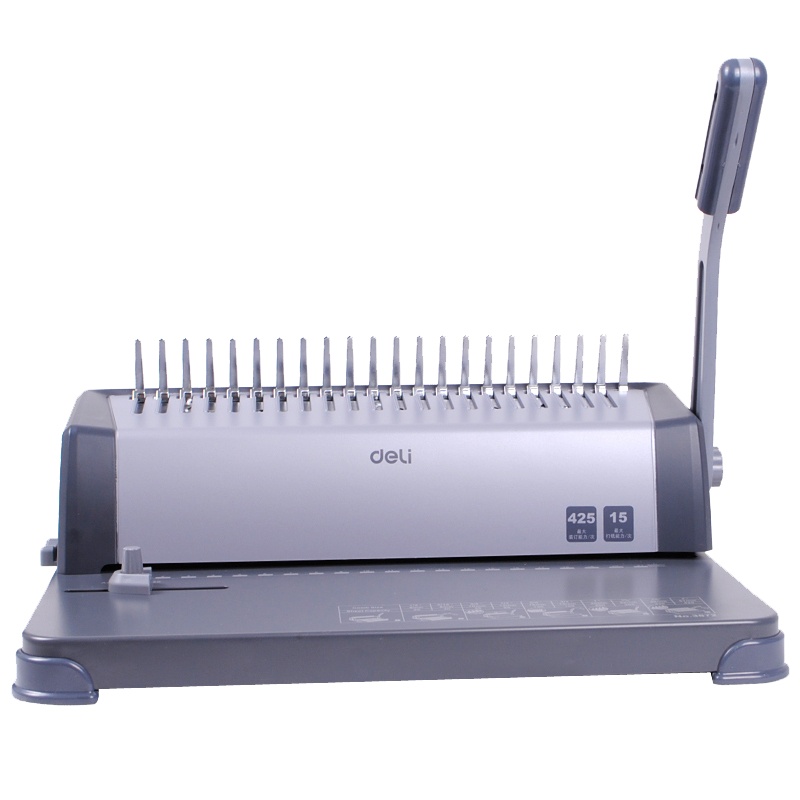 得力 3872 装订机 胶圈夹条两用打孔装订机 梳式装订机(单位:件)