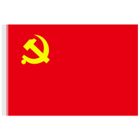 得力(deli)4225 5号党旗96*64cm 中国党旗 五星红旗 国旗 大红旗 标准红旗