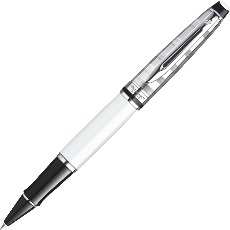 威迪文（WATERMAN）EXPERT系列 时尚纯白白夹签字笔/宝珠笔