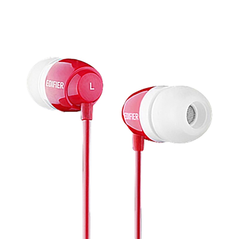 漫步者(EDIFIER) H210隔音耳机有线入耳式耳机手机耳机音乐耳机时尚外观精致造型 好音质 白色