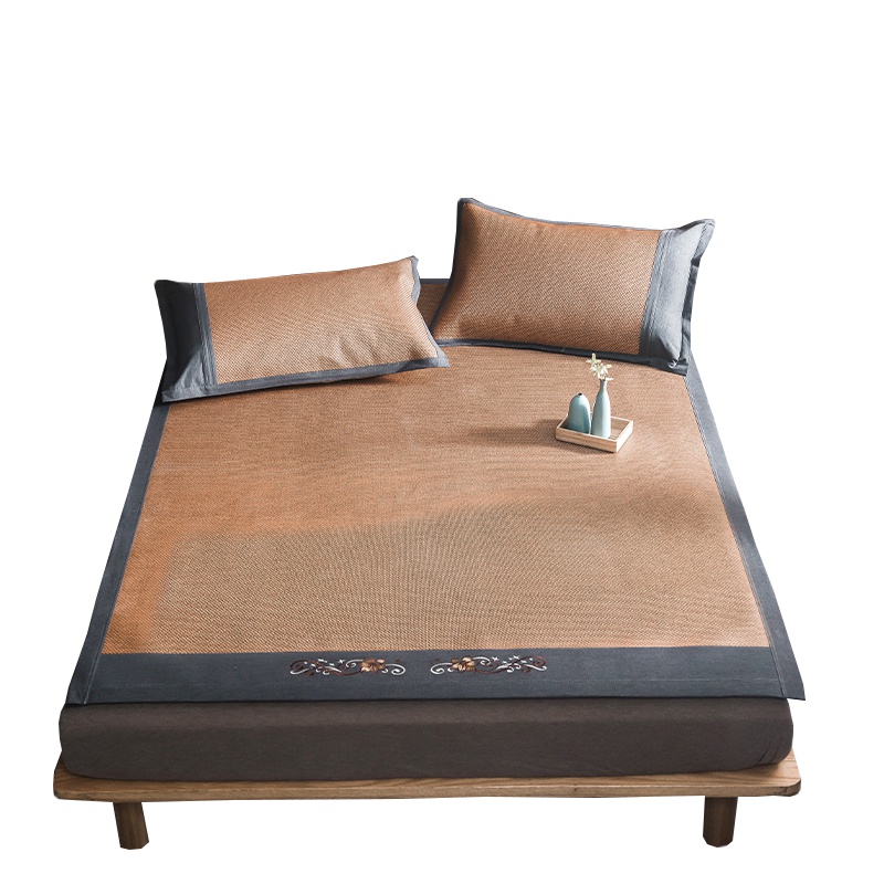 南极人(NanJiren)家纺 抑菌驱蚊艾草席夏季冰丝凉席可折叠席子1.8m床1.5米1.2宿舍空调席