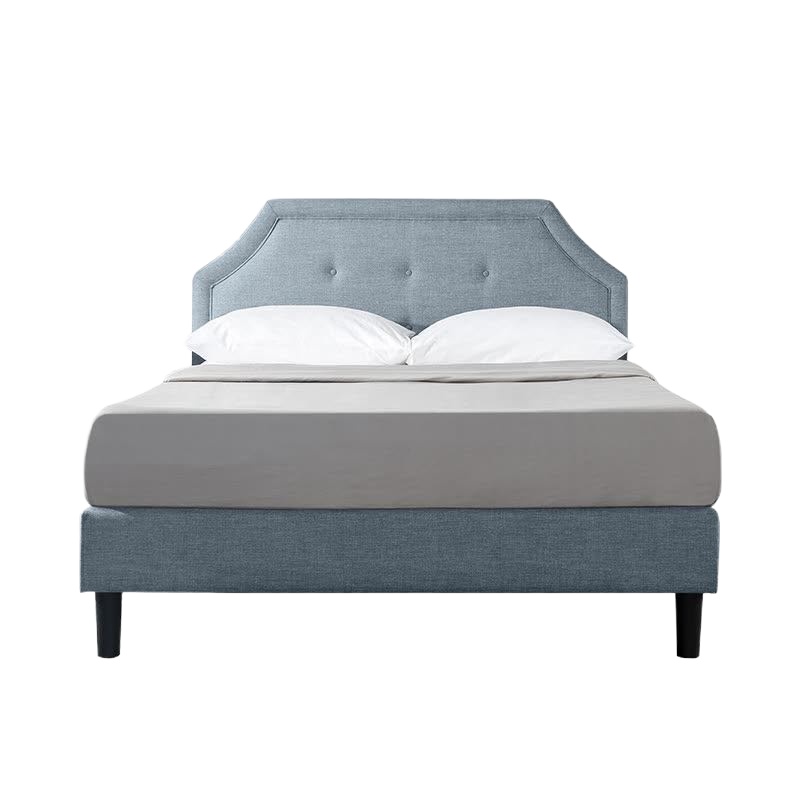 北欧风格简约现代轻奢软包布艺床家庭双人床 规格 150*200cm