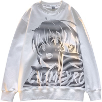 DEBRAND圆领卫衣男春季2022新款宽松百搭情侣上衣潮流ins潮牌长袖