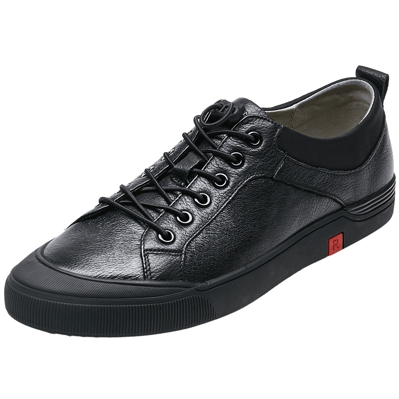 康奈男鞋 秋季拼色系带平跟潮流休闲鞋男圆头韩版休闲深口单鞋板鞋1177767