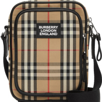 预订 BURBERRY 博柏利 邮差包 经典格纹 斜挎包 单肩包8023381