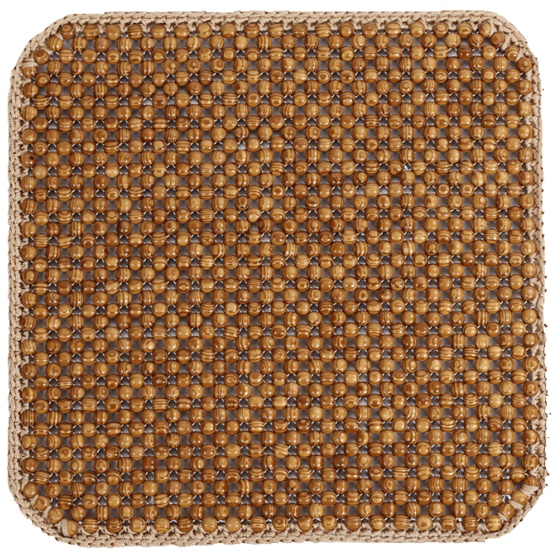 权夫人夏天通风珠子座垫 木珠汽车坐垫单片 香樟木透气夏季椅垫凉垫通用