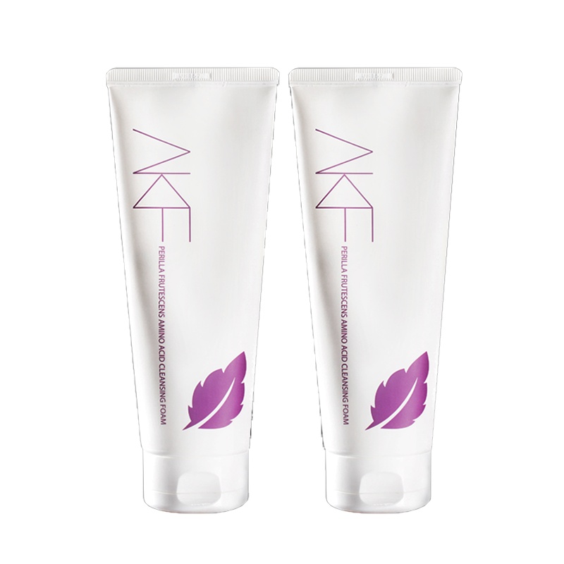 【送起泡网】韩国原装进口AKF紫苏洗面奶女深层清洁控油补水保湿不干燥洁面乳黑头改善闭口粉刺痘痘肌