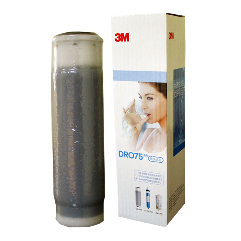3M 纯水机反渗透净水器净水机 直饮机 陶氏RO膜净水设备 纯水机第二级活性炭滤芯C2-DRO 12月左右