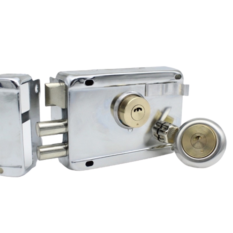 暗装铁门阿斯卡利平开门搭扣旅行配件圆暗锁老式老式门锁卧室型球锁木门锁