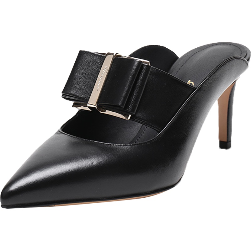 Salvatore Ferragamo 萨瓦托·菲拉格慕 女士羊皮蝴蝶结尖头高跟鞋 0724997