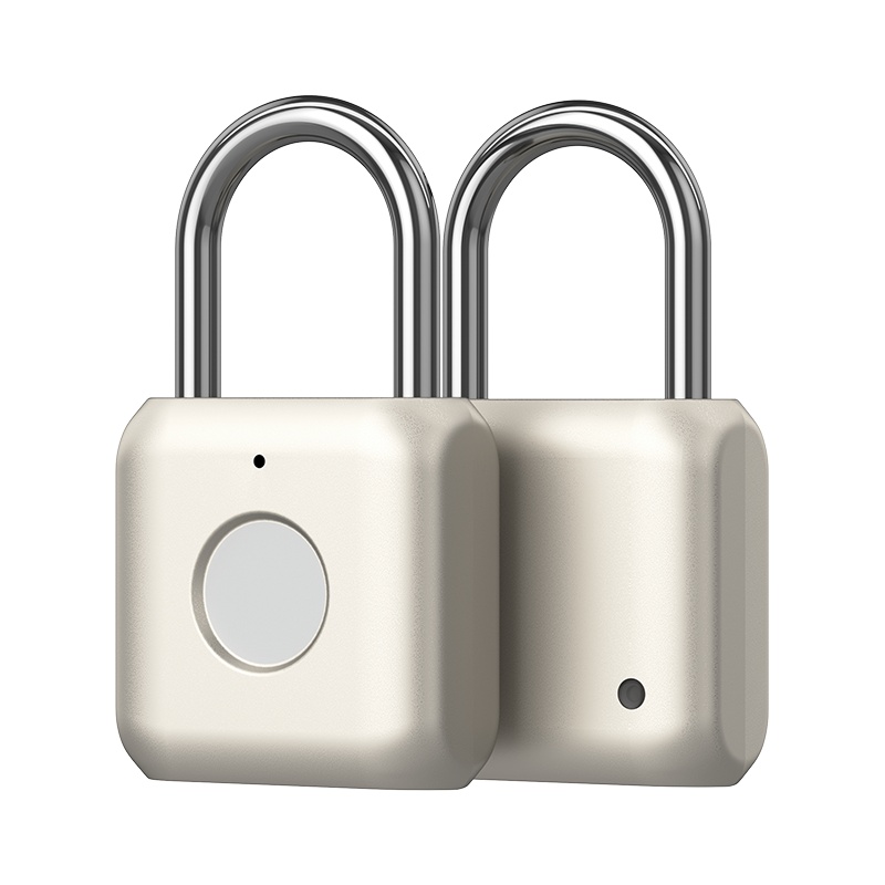 优点智能Kitty指纹挂锁防盗密码户外旅行箱宿舍办公室柜子锁抽屉锁出国旅行箱包锁健身房柜子锁行李箱小锁 落晖金