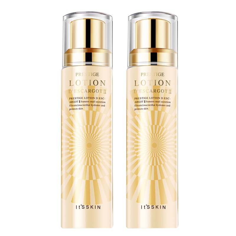 its skin伊思水乳套装套盒保湿补水 抗皱提拉紧致组合装面部护肤套装礼盒晶钻蜗牛水乳洗面奶套装(新款清爽滋润二合一)