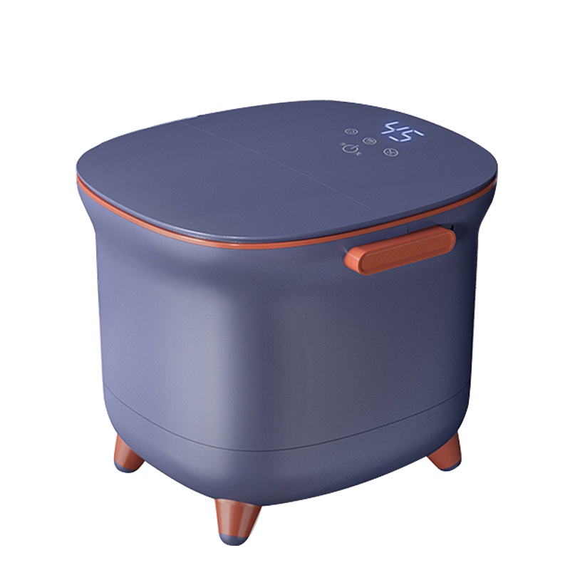 奥克斯(AUX)泡脚桶足浴盆全自动加热恒温电动按摩家用高桶养生足疗神器[豪华版]循环花洒+药包